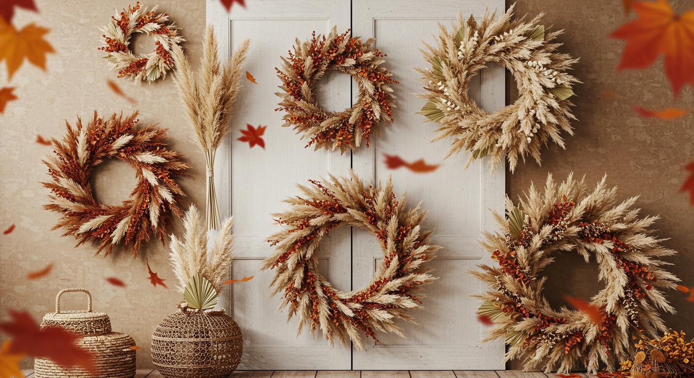 12 Pampas Wreath Ideas That Work Perfectly for Fall