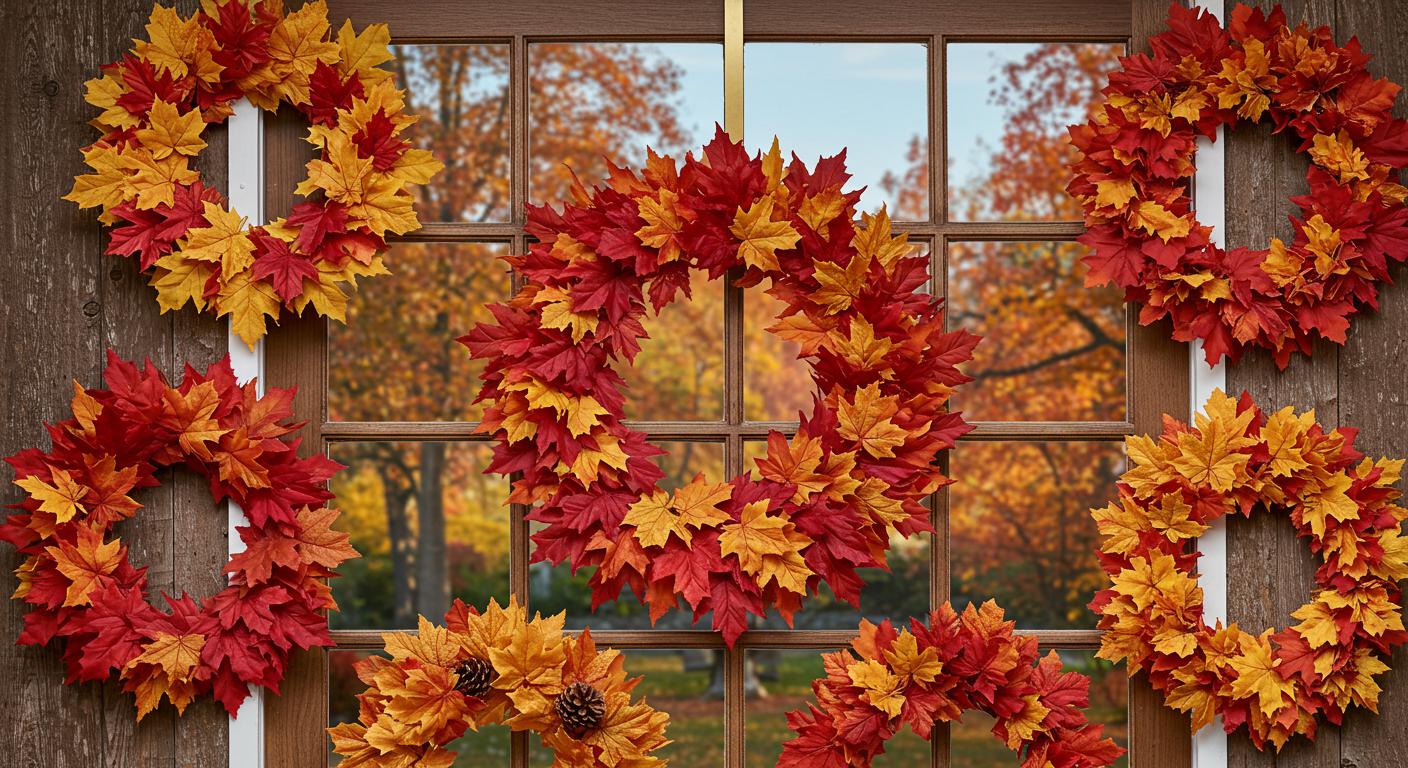 11 Maple Leaf Wreaths That Add Instant Autumn Charm