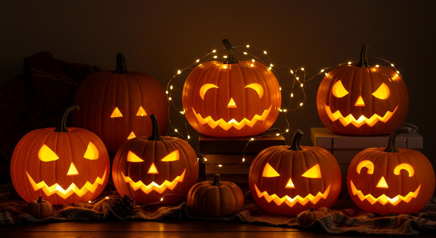 10 Pumpkin Lamp Ideas That Brighten Fall Nights
