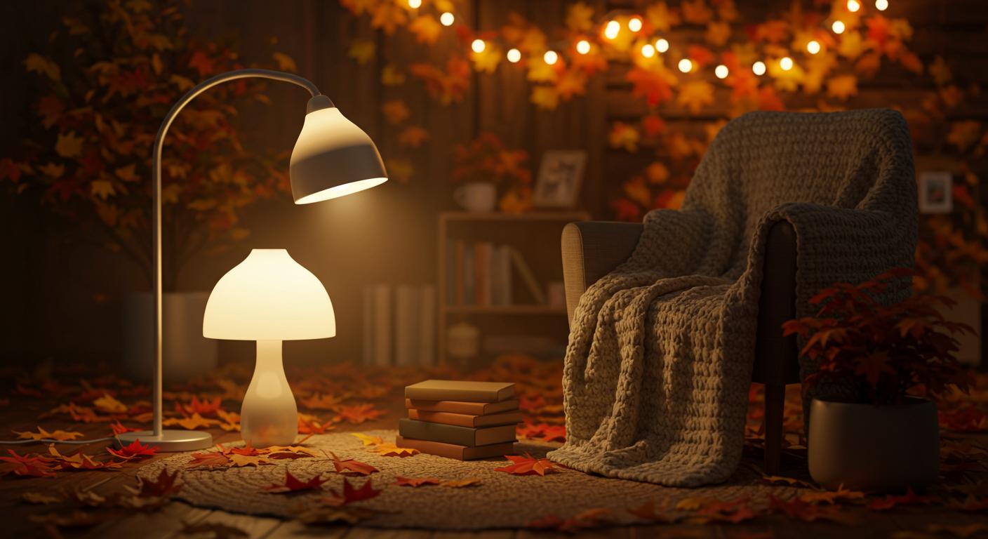9 Lighting Ideas for Cozy Autumn Reading Corners