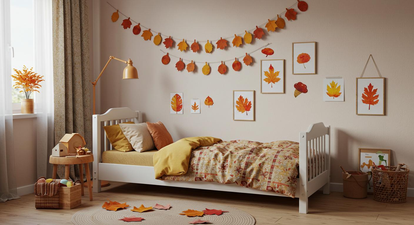 12 Leaf Garland Ideas for Adorable Fall Kids Rooms