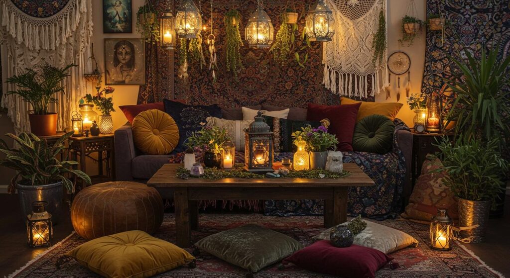 8 Witchy Boho Living Room Decor Ideas