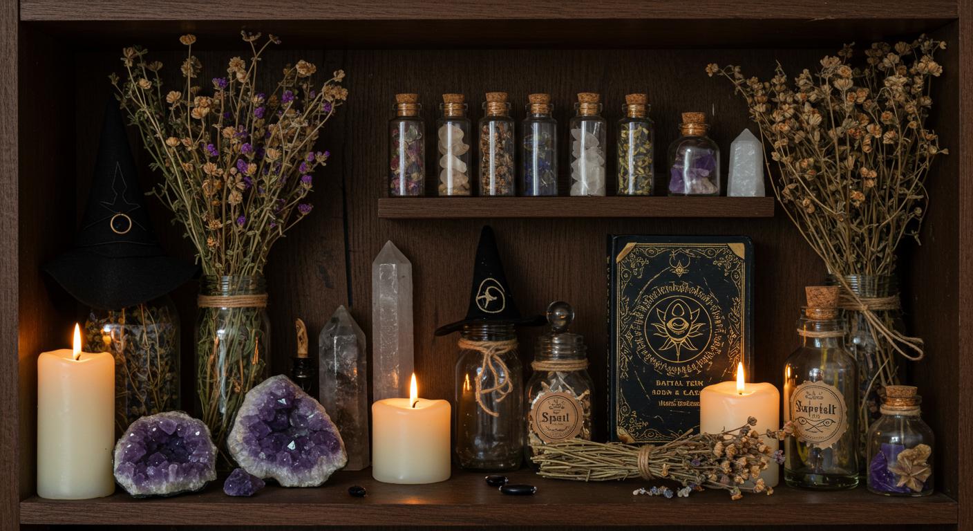 10 Stunning Witchy Shelf Decor Styles