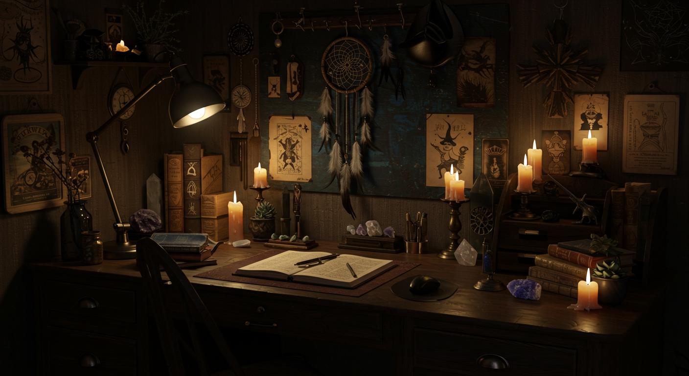 How to Style Witchy Office Decor
