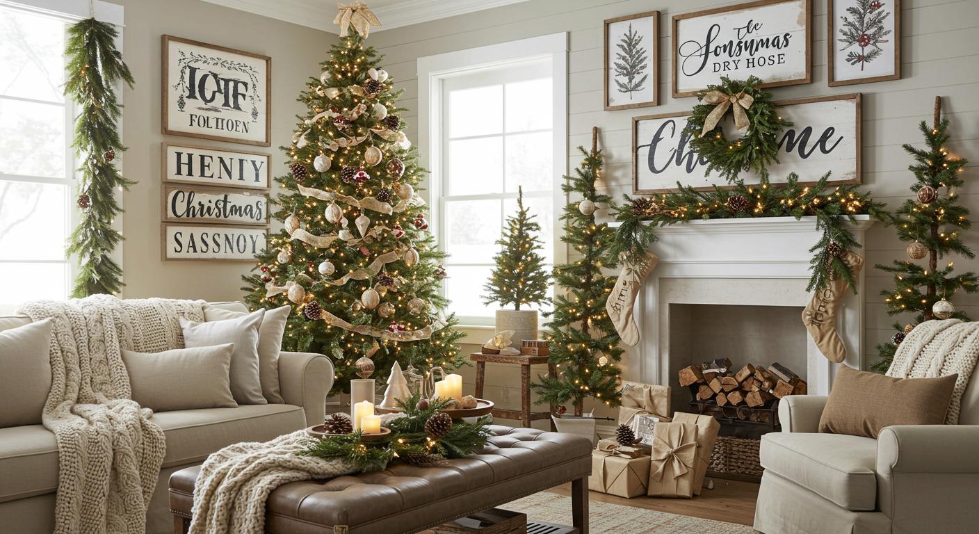 20 Cozy Farmhouse Christmas Decor Ideas