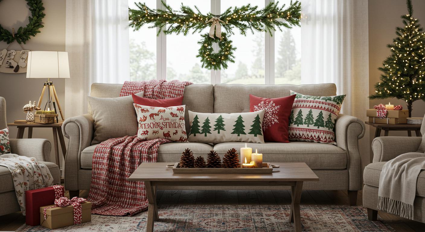 20 Cozy Living Room Christmas Decor Ideas