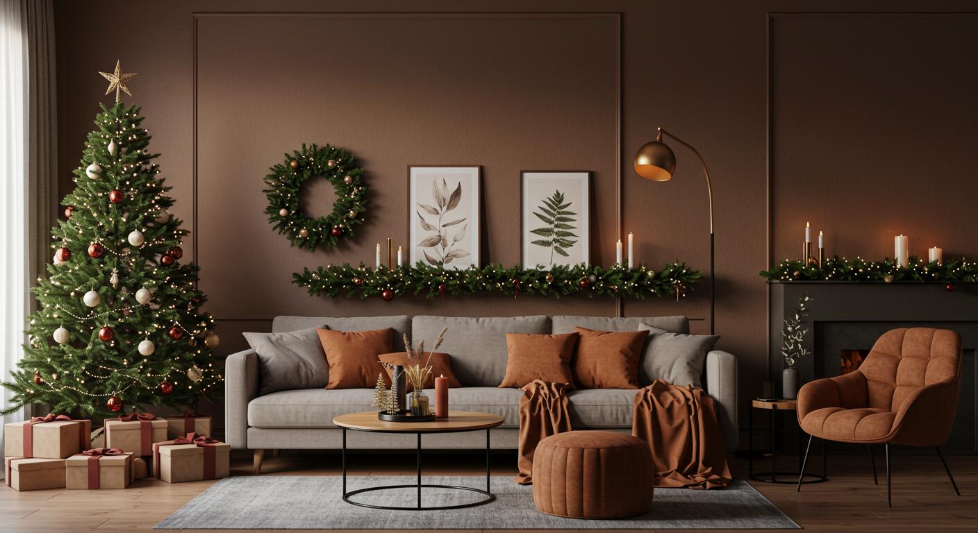 20 Modern Living Room Christmas Decor Ideas for 2025