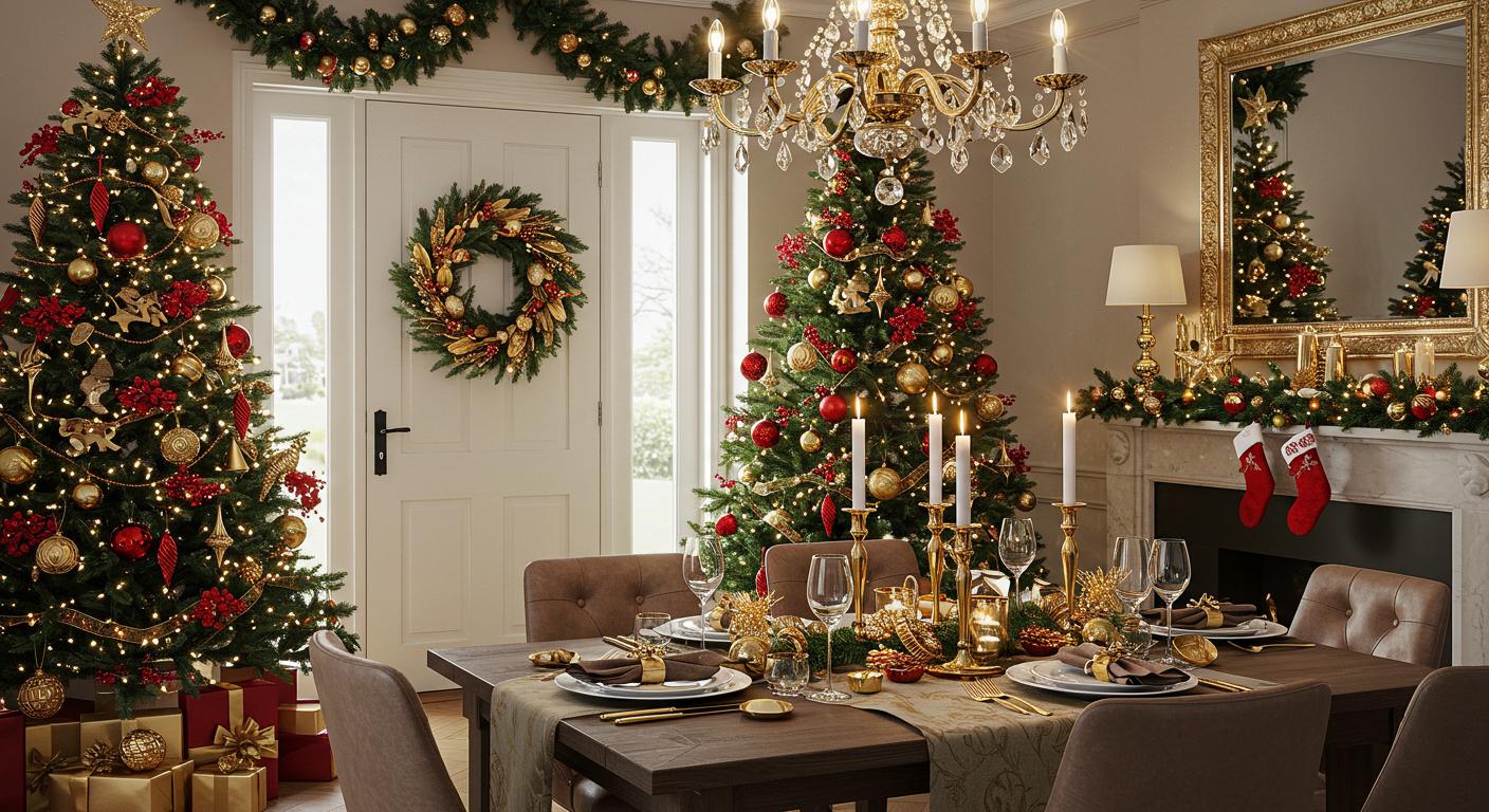 20 Elegant Red and Gold Christmas Decor Inspirations