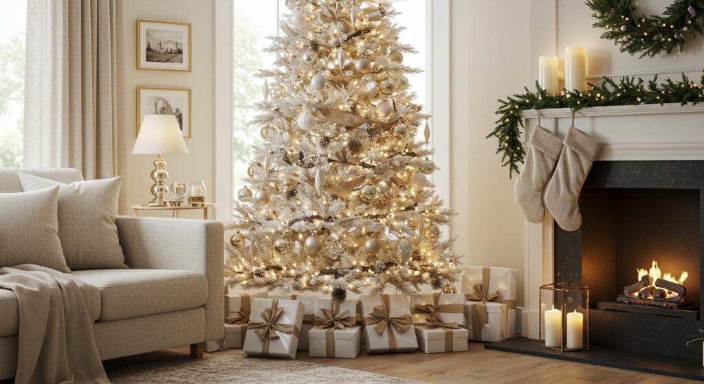 25 Neutral Christmas Tree Ideas for Elegant Homes