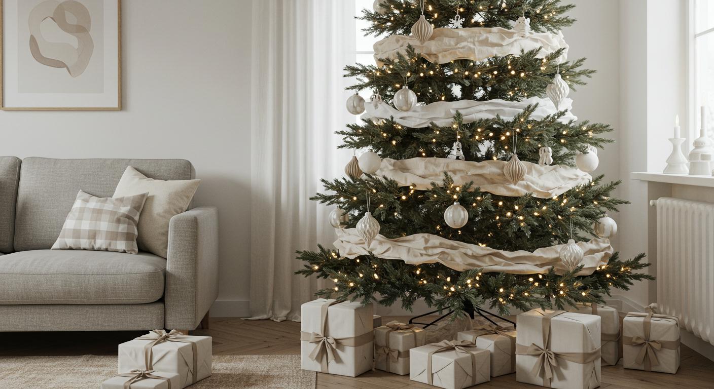 20 Minimalist Neutral Christmas Tree Designs