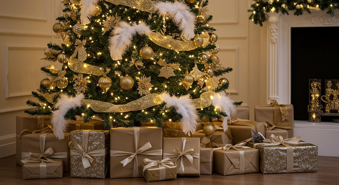 25 White and Gold Christmas Tree Ideas for a Glam Look