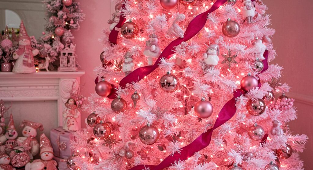 25 Pink Christmas Tree Decorations for Glam Spaces