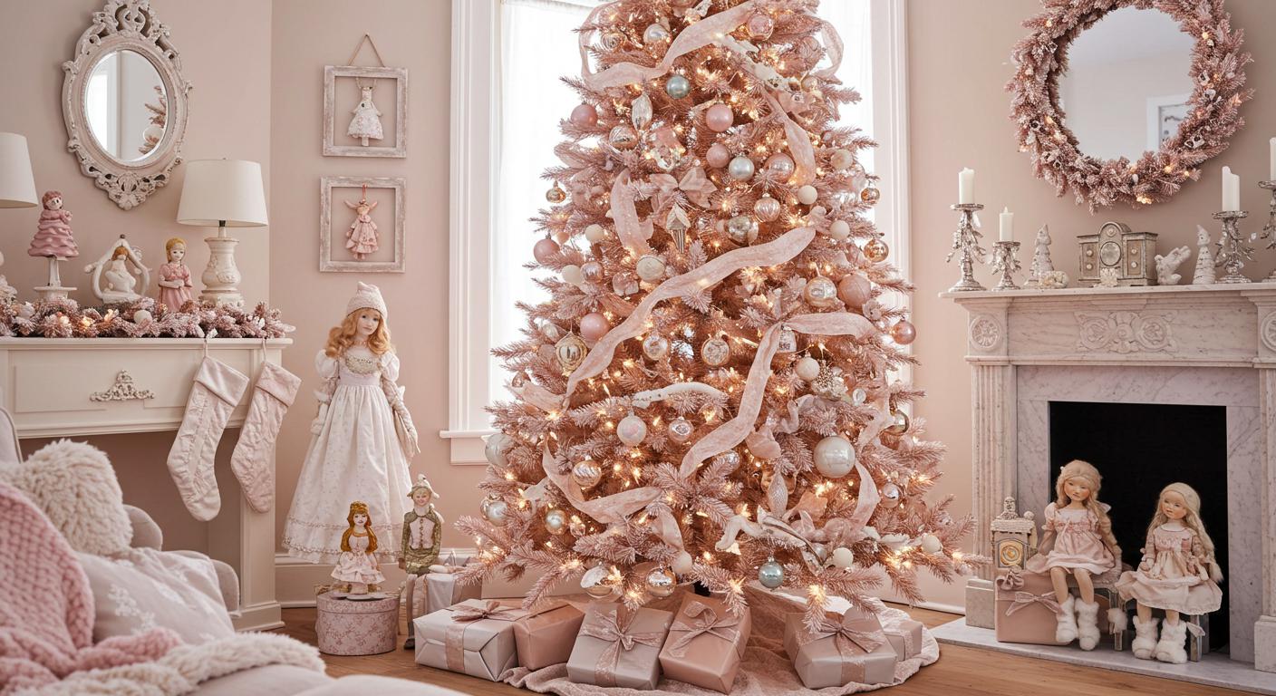 20 Elegant Pink Christmas Tree Decor Ideas