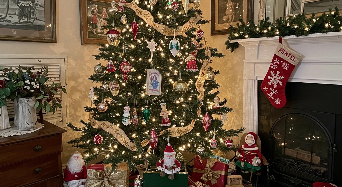 15 Antique-Inspired Vintage Christmas Tree Ideas