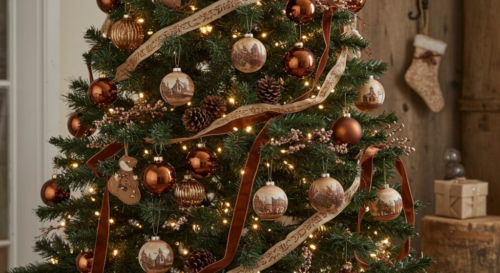 25 Brown Christmas Tree Decorations That Look Stunning