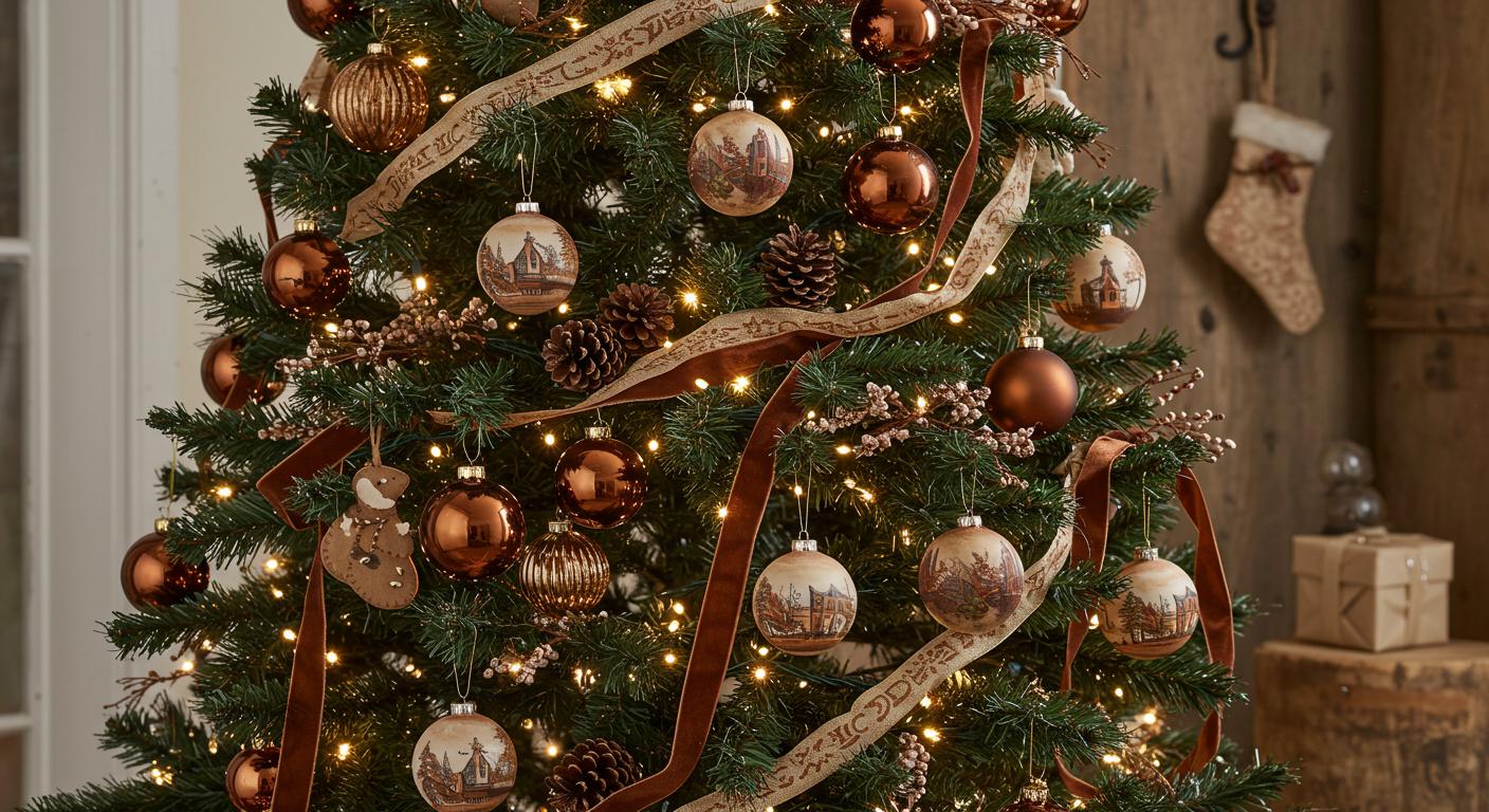 25 Brown Christmas Tree Decorations That Look Stunning