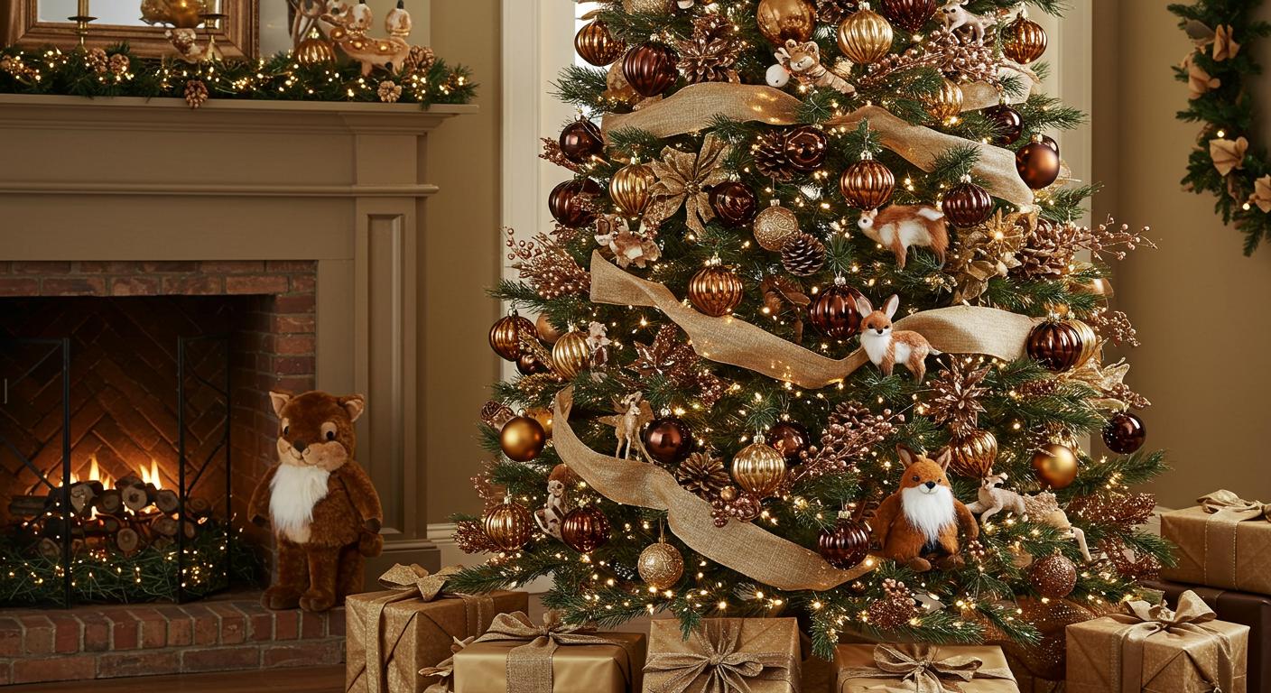 20 Brown and Gold Christmas Tree Decor Themes