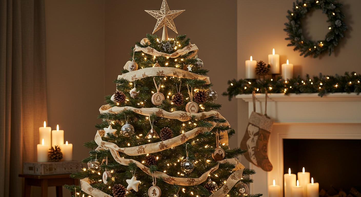 15 Rustic Brown Christmas Tree Inspiration Ideas