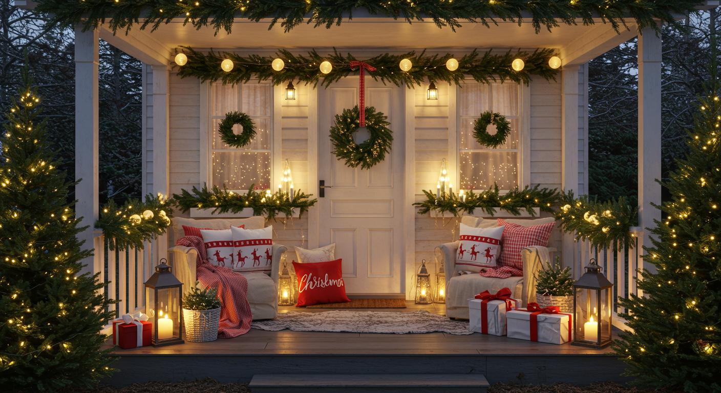 20 Cozy Christmas Porch Decor Themes