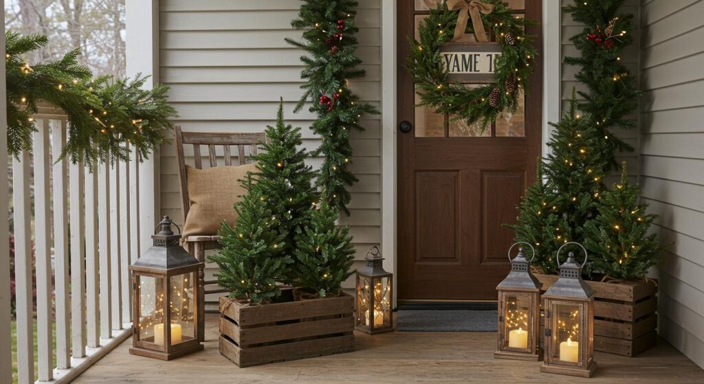 15 Rustic Christmas Porch Decor Ideas