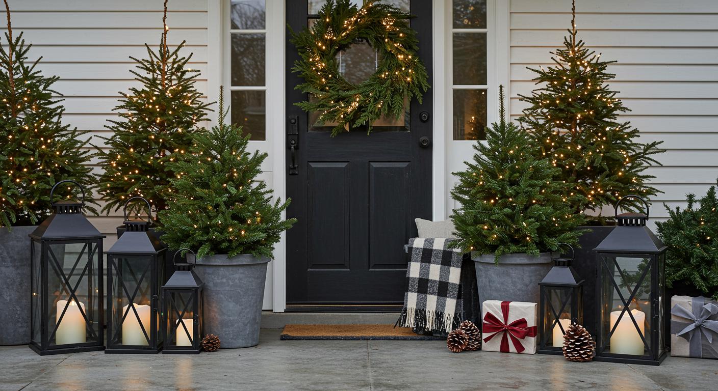 30 Modern Christmas Porch Decor Trends