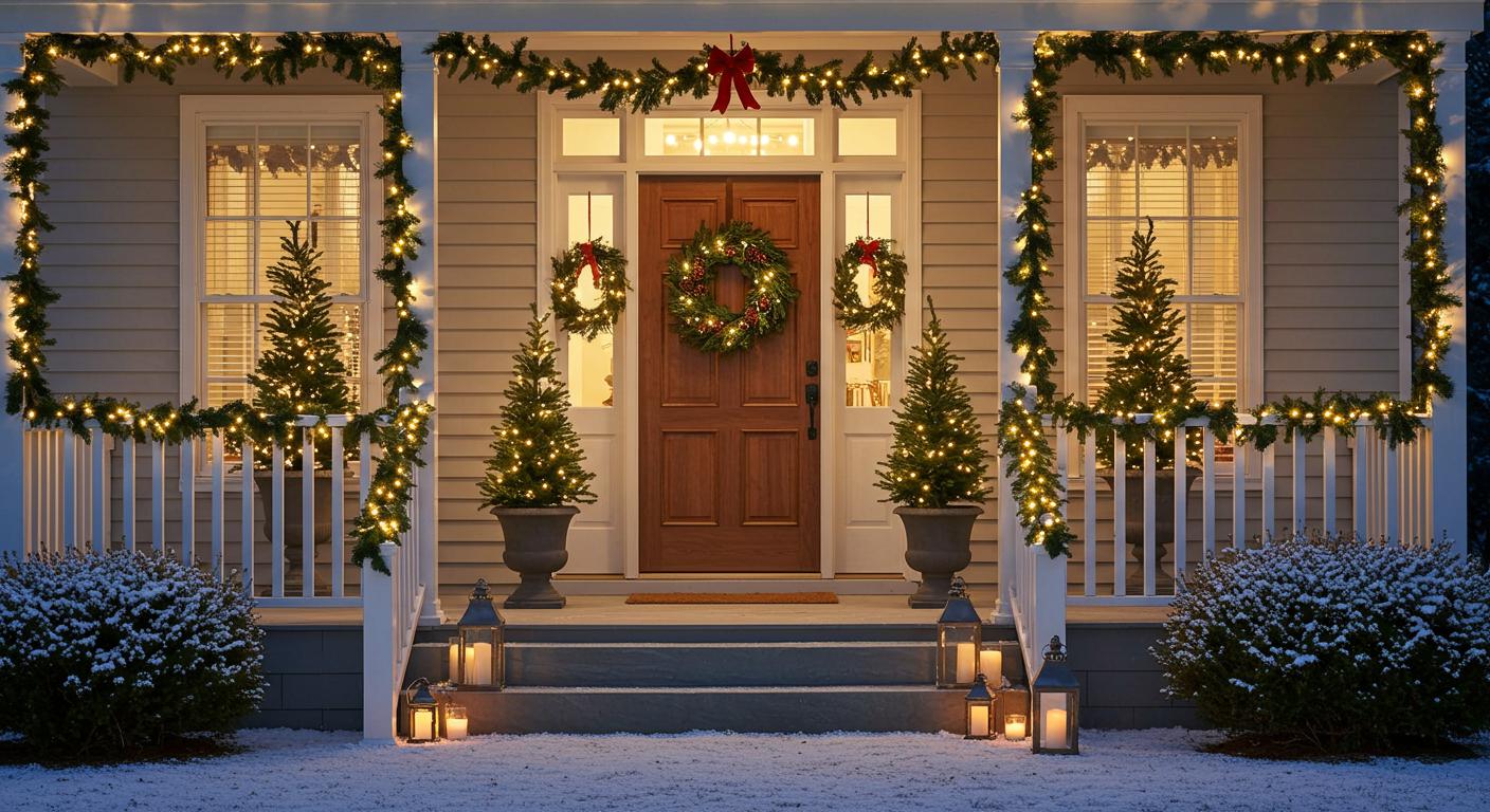 25 Front Porch Christmas Decor Ideas to Impress Guests