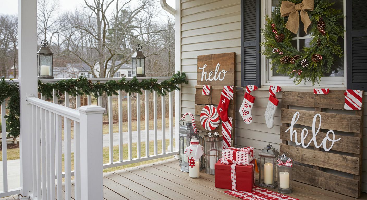 30 DIY Front Porch Christmas Decor Ideas