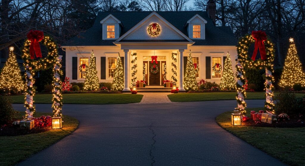 30 Elegant Outdoor Christmas Decorations for Big Spaces