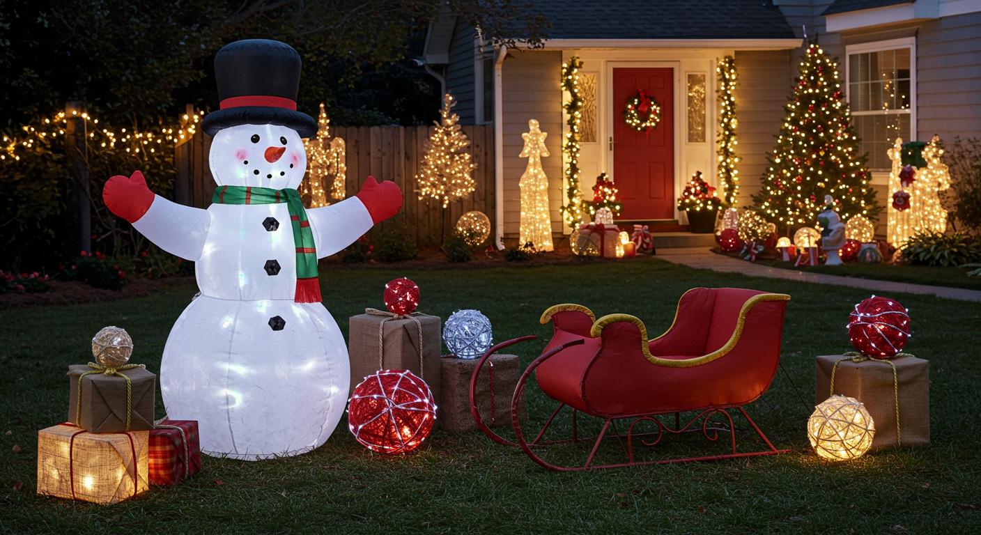 20 Whimsical Outdoor Christmas Decorations for the Yard