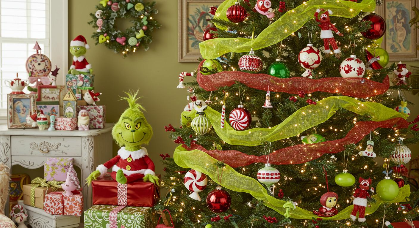 20 Whimsical Grinch Christmas Tree Decor Themes