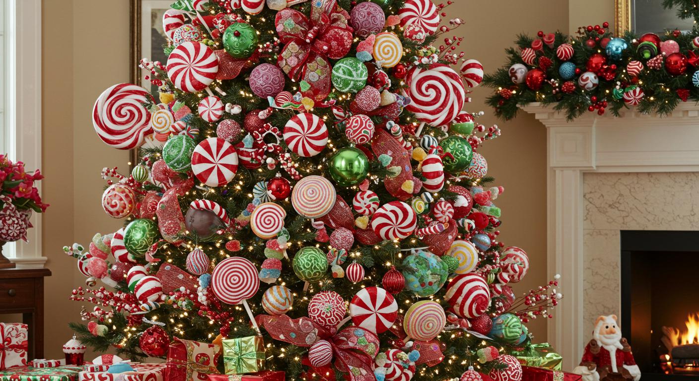 25 Candyland Christmas Tree Ideas for a Sweet Holiday
