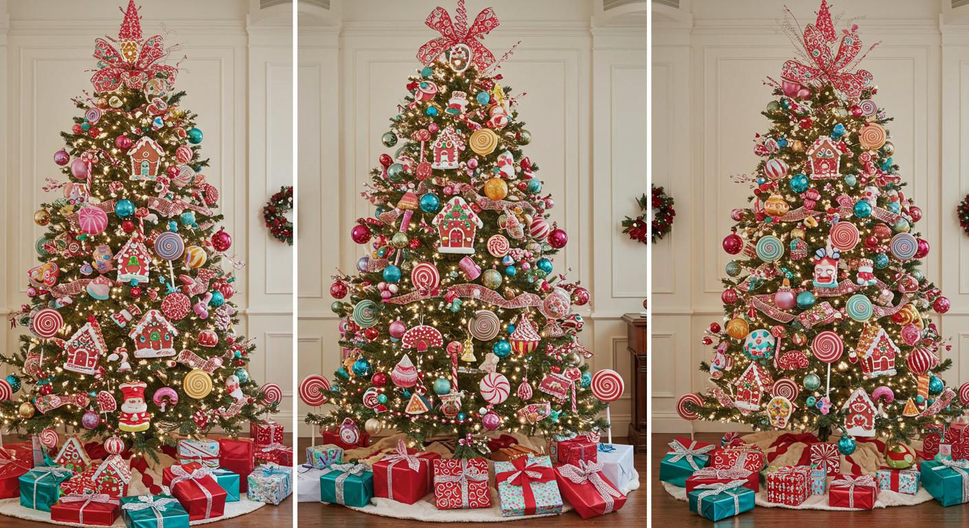 30 Whimsical Candyland Christmas Tree Ideas for Families