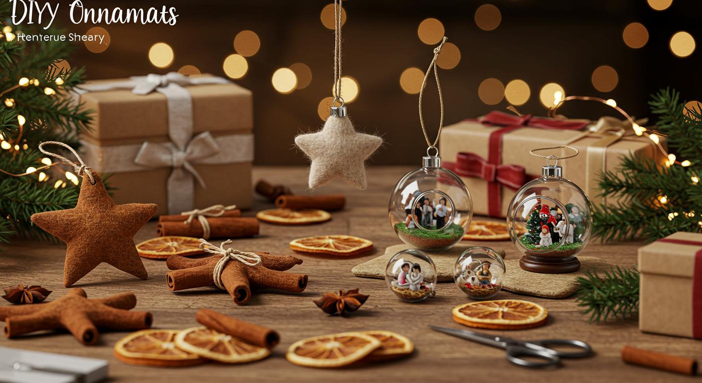 20 Creative DIY Christmas Ornaments to Gift or Keep