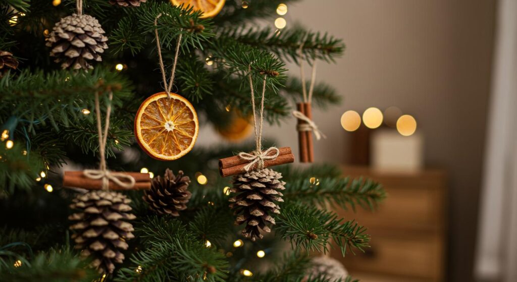 15 DIY Christmas Ornaments Using Natural Materials
