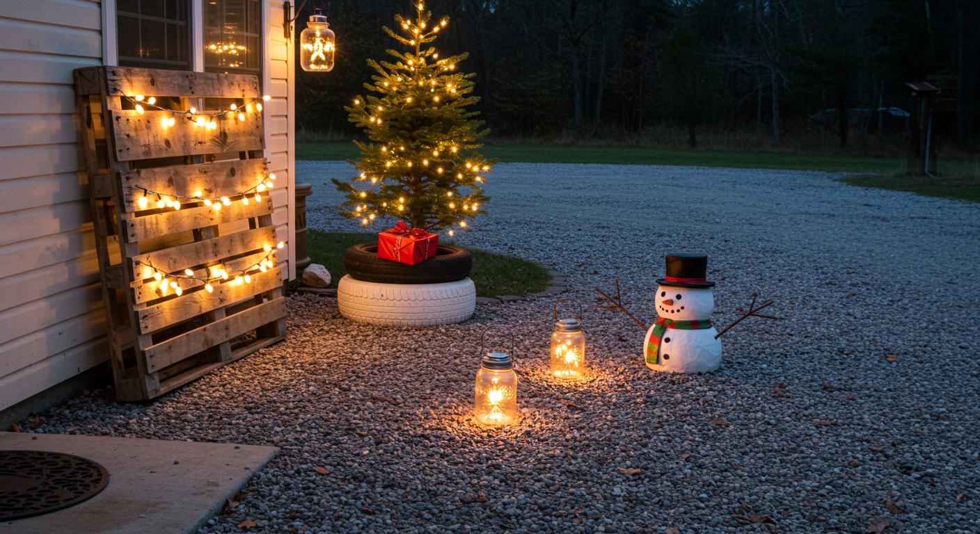20 Budget DIY Outdoor Christmas Decorations