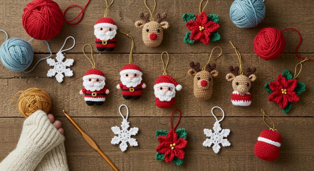 20 Free Christmas Crochet Ornament and Gift Patterns