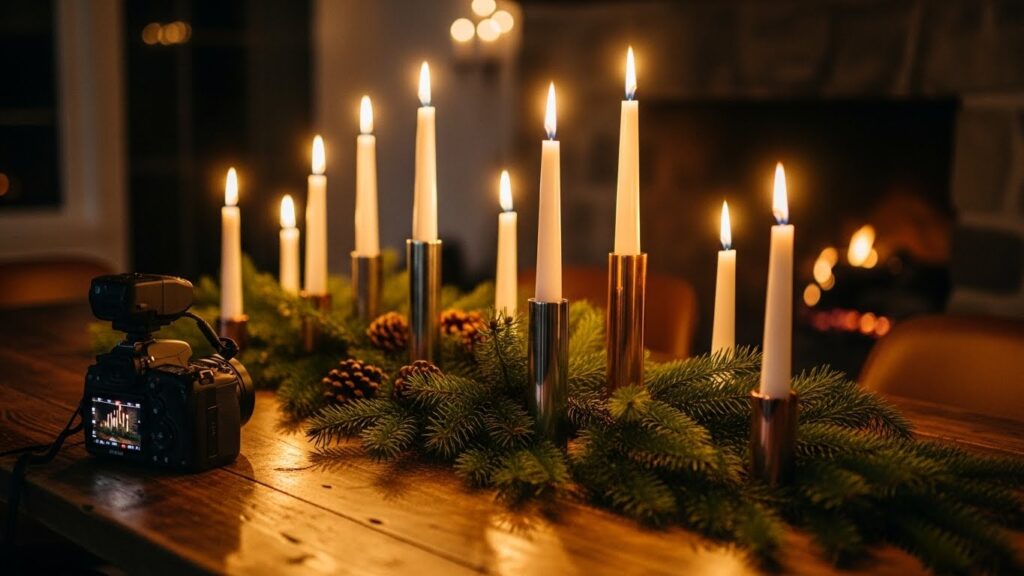 30 Cozy Candle Displays for Winter Ambiance