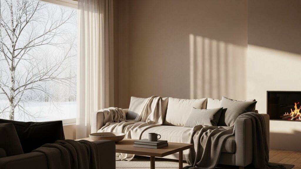25 Cozy Neutral Palette Winter Decor Ideas