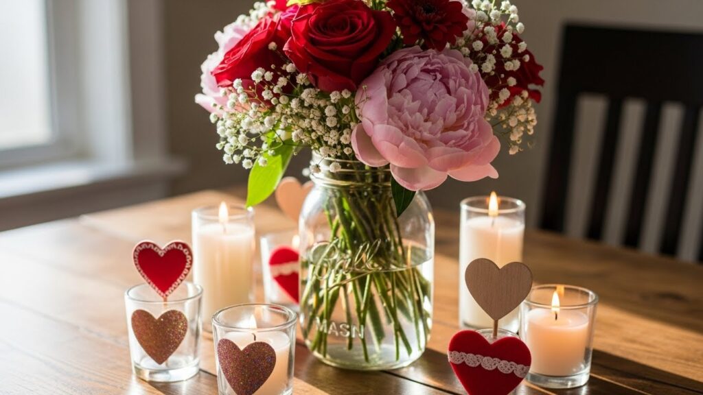 20 Charming DIY Valentine’s Day Centerpieces to Make Your Table Shine