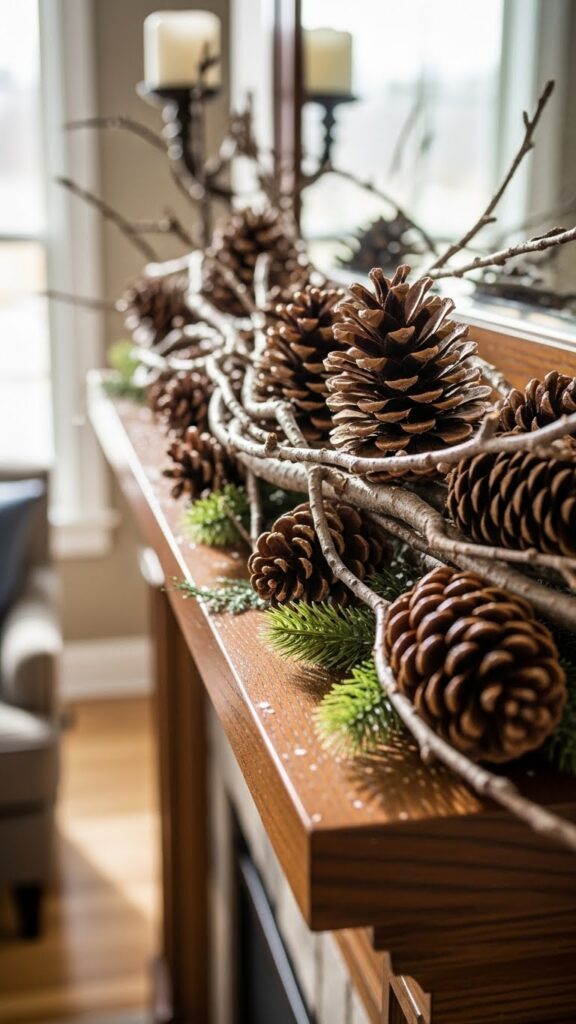 25 Modern Winter Mantel Displays to Elevate Your Home