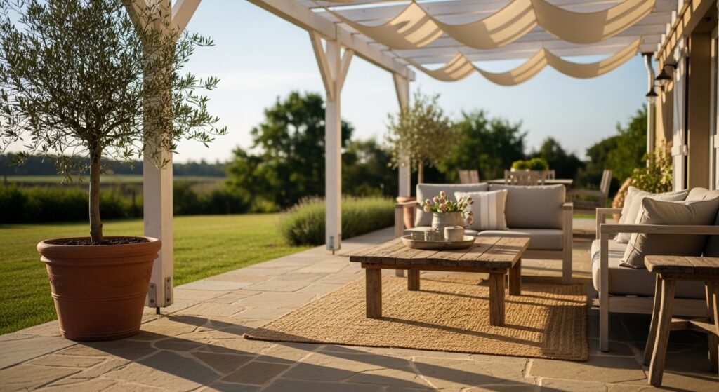 29 Gorgeous Modern Farmhouse Patio Ideas That Blend Rustic Charm With Contemporary Style