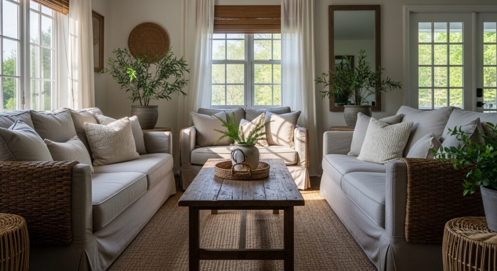25 Farmhouse Living Room Ideas on a Budget That Look High-End