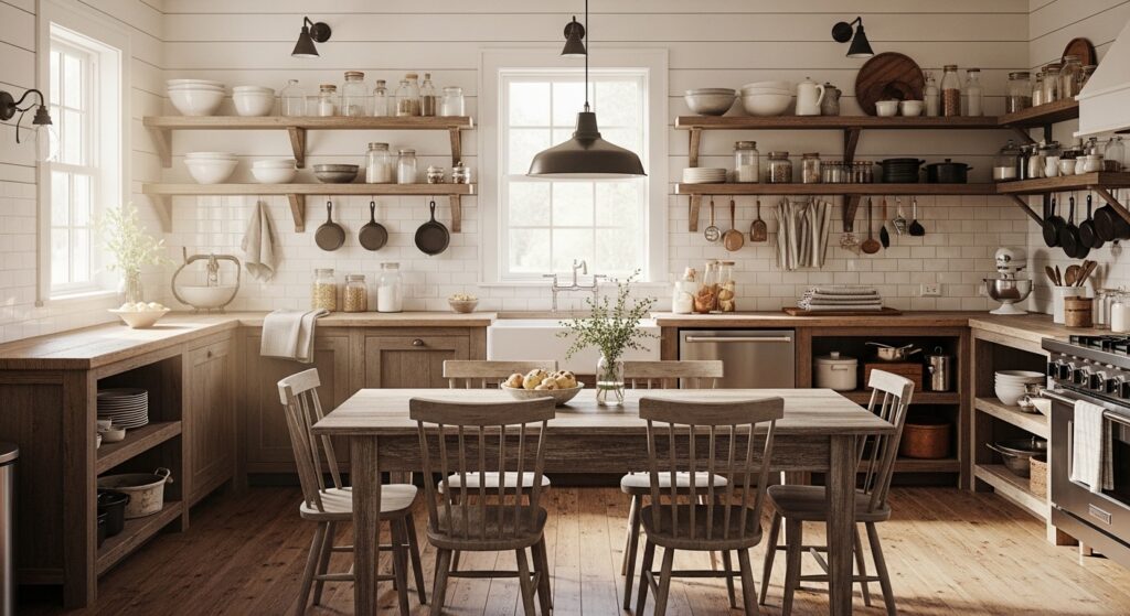 25 Farmhouse Kitchen Ideas on a Budget That Look High-End