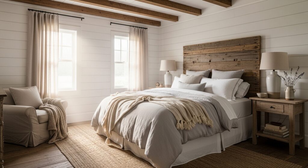 25 Farmhouse Bedroom Ideas on a Budget That Look High-End