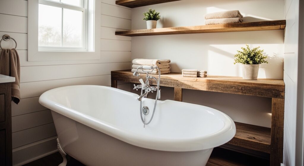 30 Farmhouse Bathroom Ideas for the Coziest Home Ever