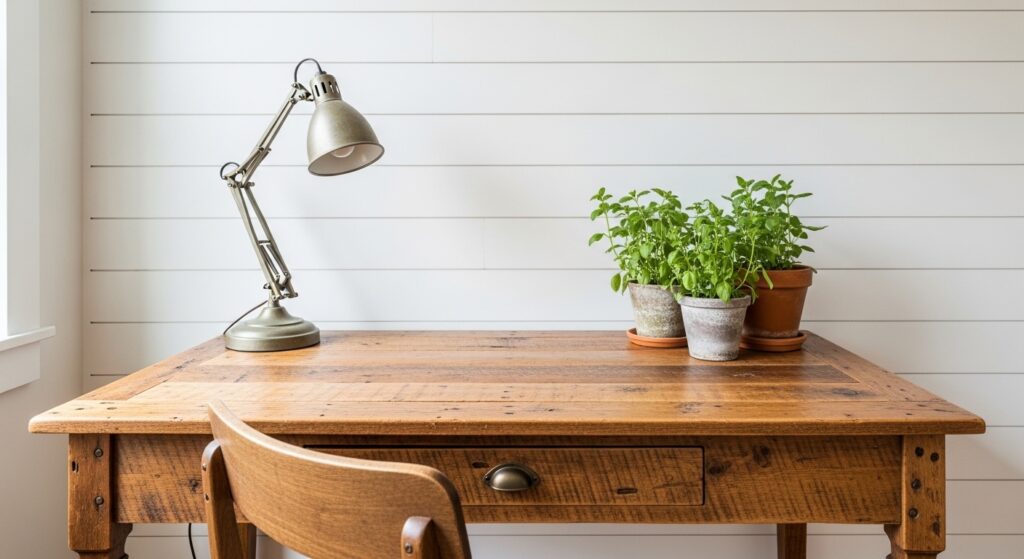 25 Farmhouse Home Office Ideas on a Budget That Look High-End