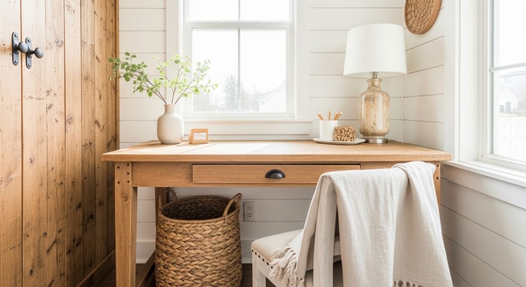 30 Farmhouse Home Office Ideas for the Coziest Home Ever