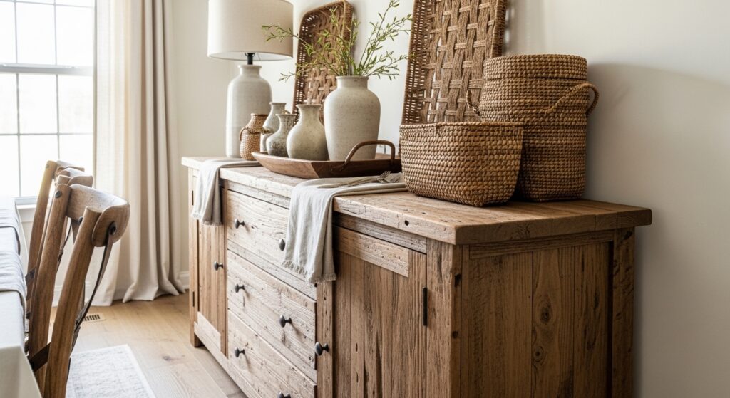 25 Farmhouse Buffet Ideas on a Budget That Look High-End