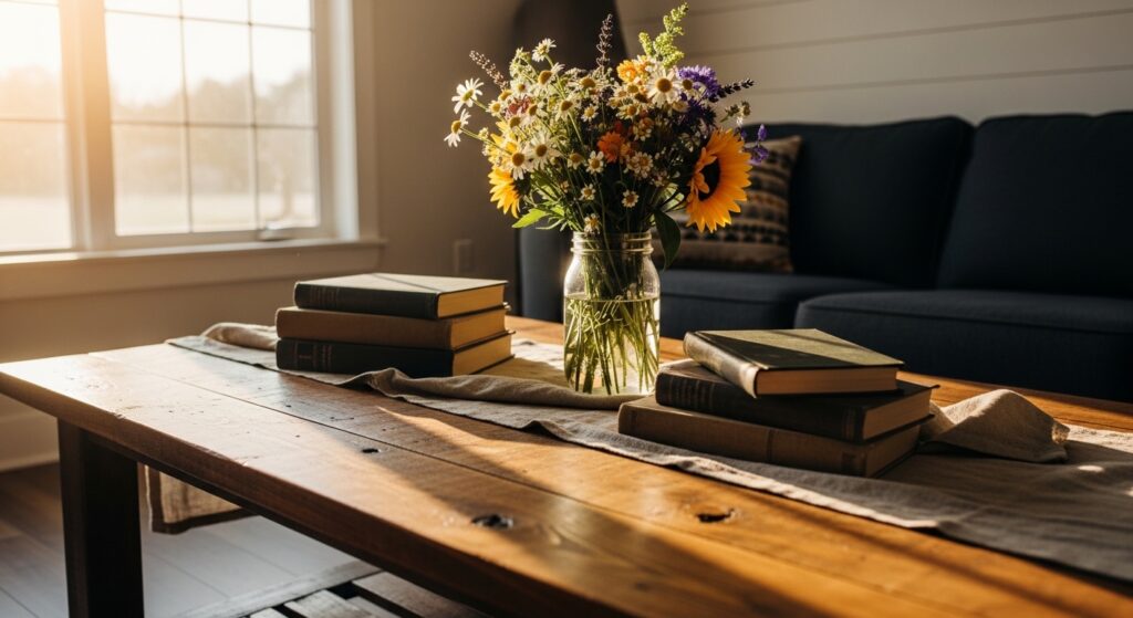 20 Farmhouse Coffee Table Styling Ideas That Look Straight From a Magazine