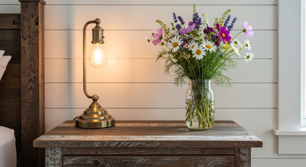 25 Farmhouse Nightstand Ideas on a Budget That Look High-End